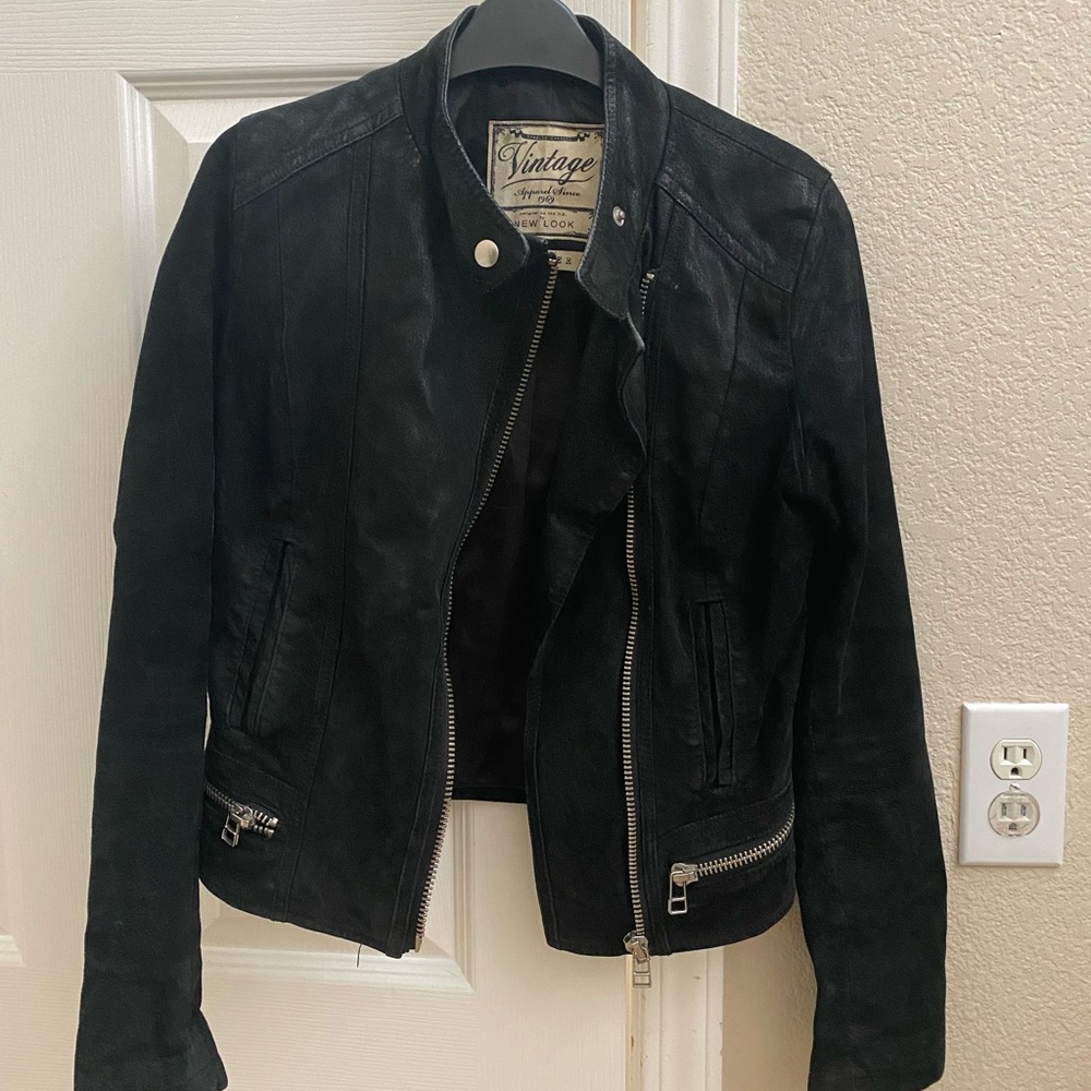 Real Leather Jacket, XS